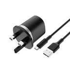 Wall charger “C46 Luster power” UK charging adapter set with cable