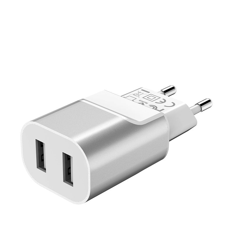 Wall charger “C47A Metal” dual USB ports EU