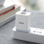 Wall charger “C50 Luster sharp” dual port set with cable