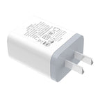 Wall charger “C50 Luster sharp” dual port set with cable