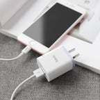 Wall charger “C50 Luster sharp” dual port set with cable