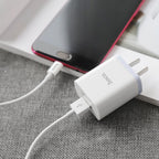 Wall charger “C50 Luster sharp” dual port set with cable