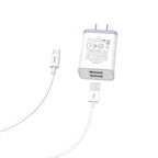 Wall charger “C50 Luster sharp” dual port set with cable