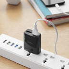 Wall charger “C52 Authority power” dual USB ports US