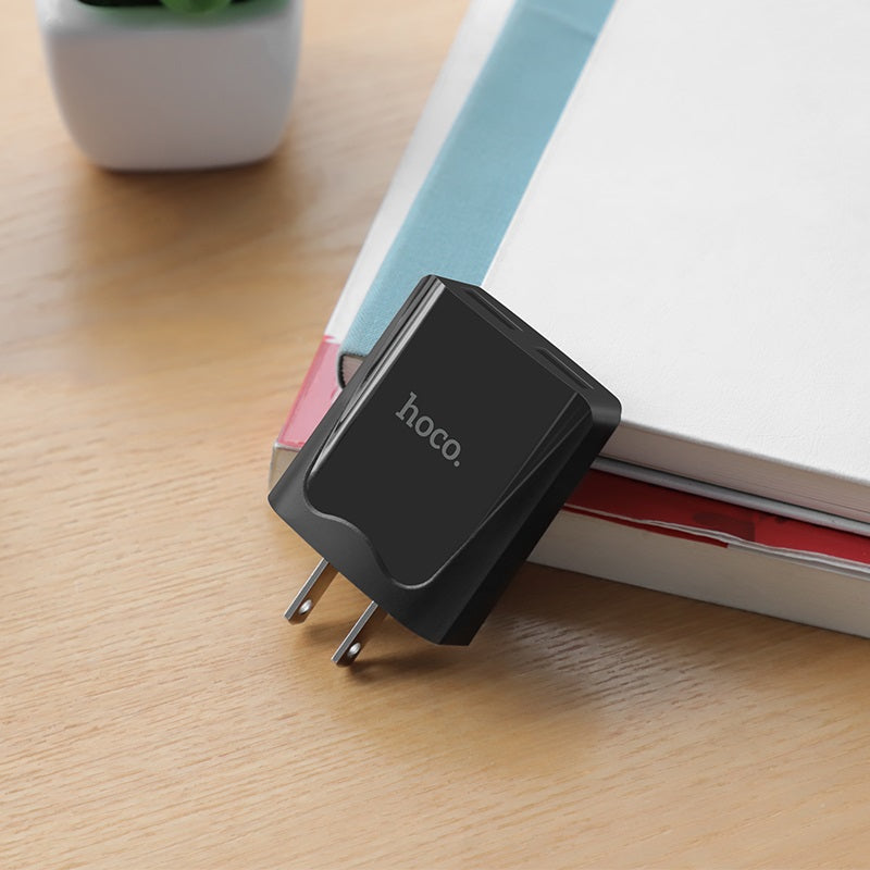Wall charger “C52 Authority power” dual USB ports US