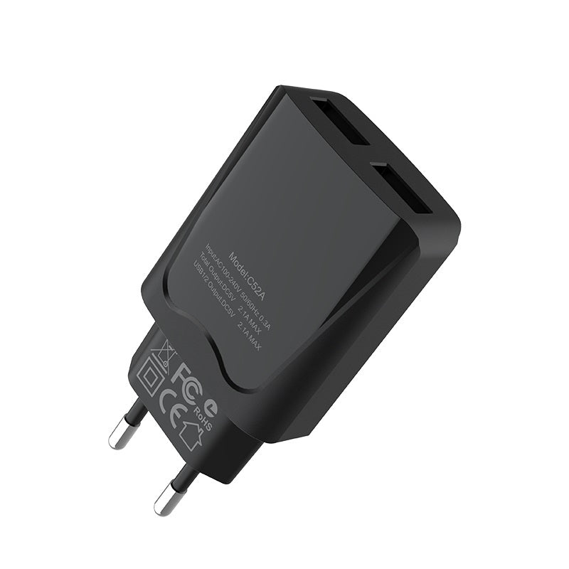 Wall charger “C52A Authority power” dual USB ports EU