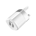 Wall charger “C55B Energy” dual USB port UK