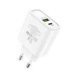 Wall charger “C57A Speed charger”USB QC3.0 & Type-C PD set with cable EU