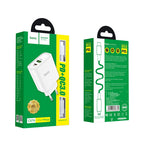 Wall charger “C57A Speed charger”USB QC3.0 & Type-C PD set with cable EU