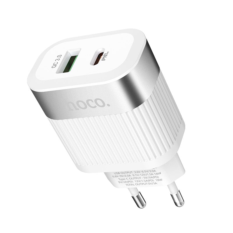 Wall charger “C58A Prominent” USB QC3.0 & Type-C PD EU