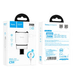 Wall charger “C59 Mega joy” dual USB port US with built-in wire