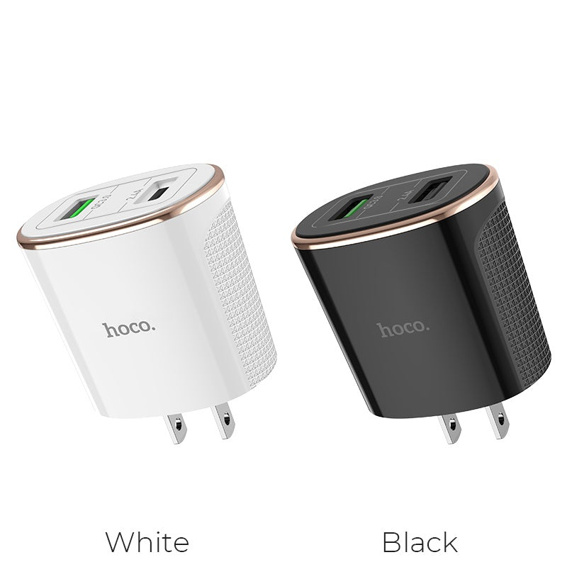 Wall charger “C60 Prestige” US plug dual USB QC3.0