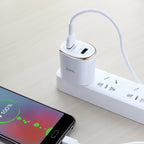 Wall charger “C60 Prestige” US plug dual USB QC3.0