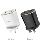 Wall charger “C60B Prestige” UK plug dual USB QC3.0