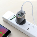 Wall charger “C60B Prestige” UK plug dual USB QC3.0
