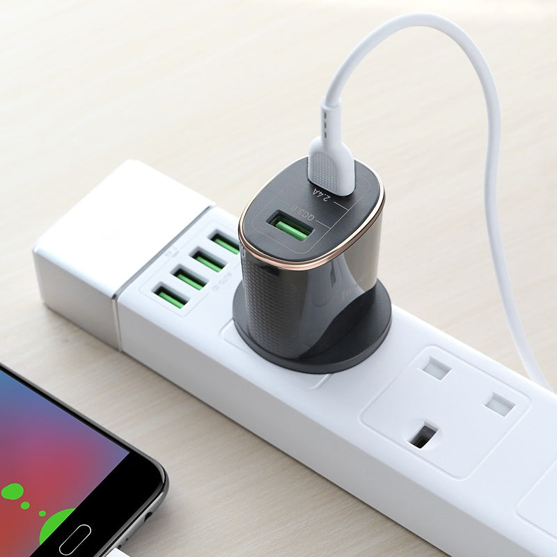 Wall charger “C60B Prestige” UK plug dual USB QC3.0