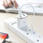 Wall charger “C60B Prestige” UK plug dual USB QC3.0