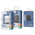 Wall charger “C60B Prestige” UK plug dual USB QC3.0