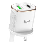 Wall charger “C60B Prestige” UK plug dual USB QC3.0