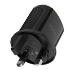 Wall charger “C60B Prestige” UK plug dual USB QC3.0