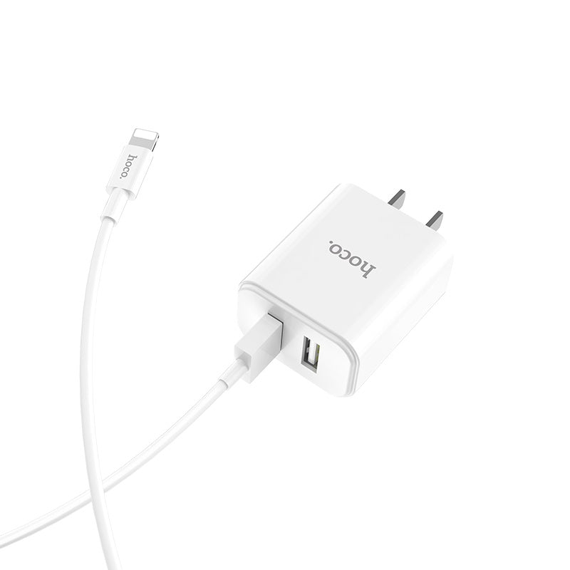 Wall charger “C62 Victoria” dual USB port 3C set with cable