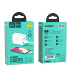 Wall charger “C62 Victoria” dual USB port 3C set with cable