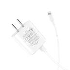 Wall charger “C62 Victoria” dual USB port 3C set with cable