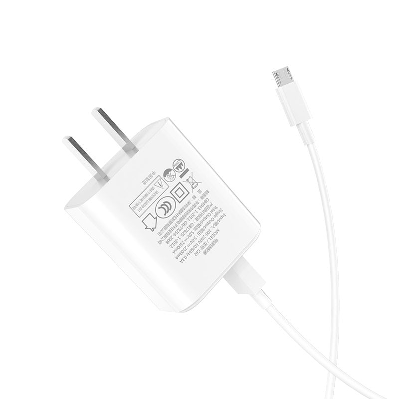 Wall charger “C62 Victoria” dual USB port 3C set with cable