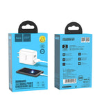 Wall charger “C62 Victoria” dual USB port 3C set with cable
