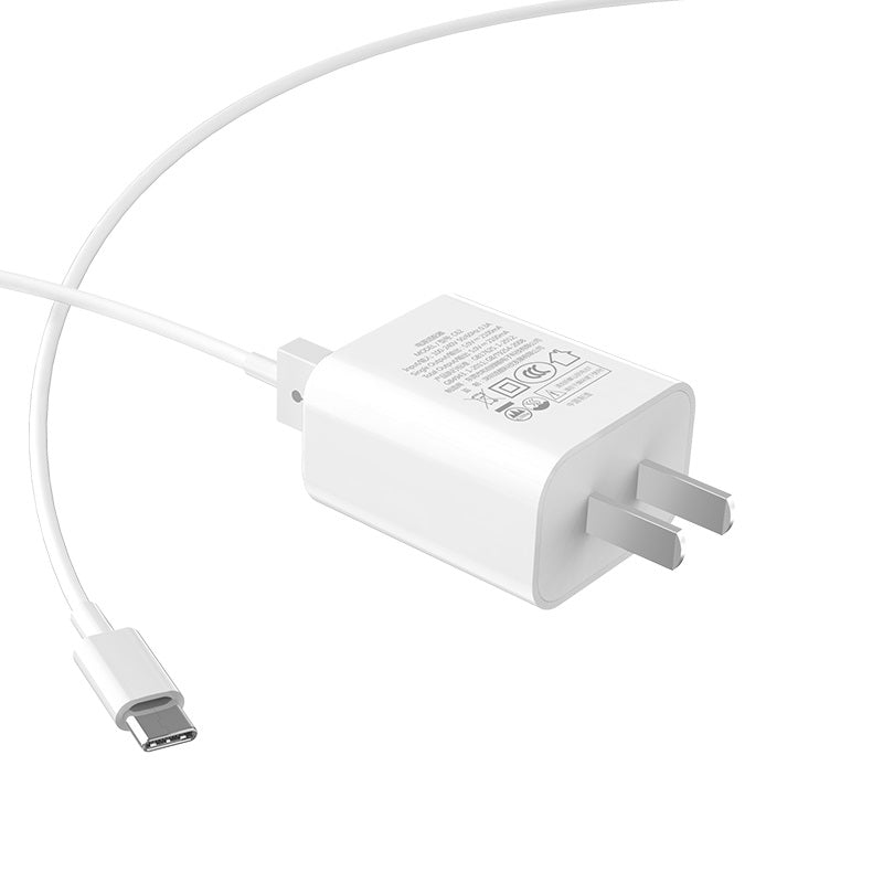 Wall charger “C62 Victoria” dual USB port 3C set with cable