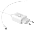 Wall charger “C62A Victoria” dual USB port EU set with cable