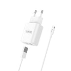 Wall charger “C62A Victoria” dual USB port EU set with cable