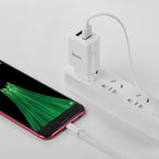 Wall charger “C62A Victoria” dual USB port EU set with cable
