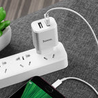 Wall charger “C62A Victoria” dual USB port EU set with cable