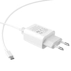 Wall charger “C62A Victoria” dual USB port EU set with cable