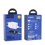 Wall charger “C62A Victoria” dual USB port EU set with cable