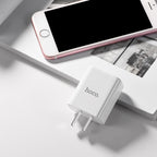 Wall charger “C63 Victoria” dual USB ports LED digital display 3C