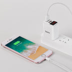 Wall charger “C63 Victoria” dual USB ports LED digital display 3C