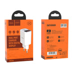 Wall charger “C63A Victoria” dual USB ports LED digital display EU