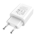 Wall charger “C63A Victoria” dual USB ports LED digital display EU