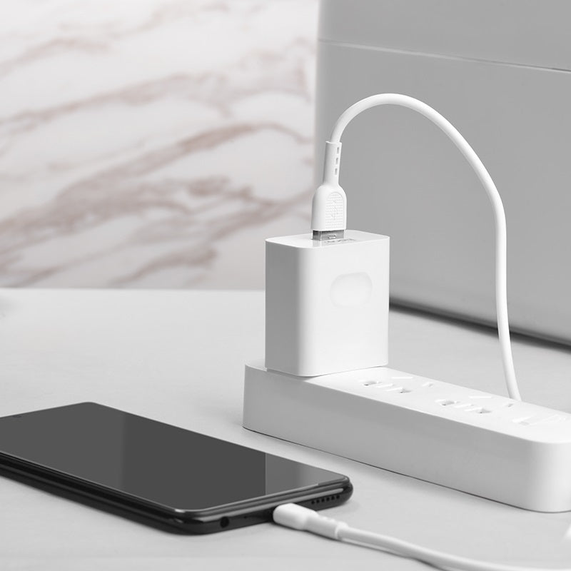 Wall charger “C65 Warwick” single USB port US set with cable