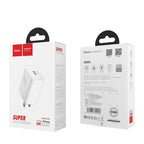 Wall charger “C65 Warwick” single USB port US set with cable