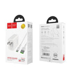 Wall charger “C65 Warwick” single USB port US set with cable