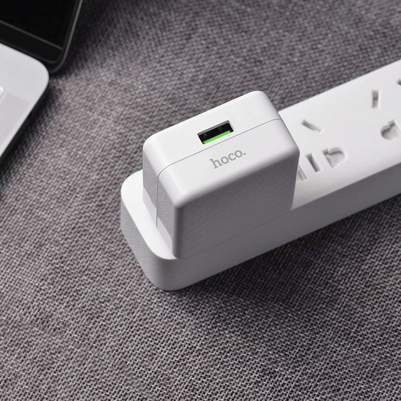 Wall charger “C66 Surpass” single USB port US set with cable