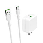 Wall charger “C66 Surpass” single USB port US set with cable