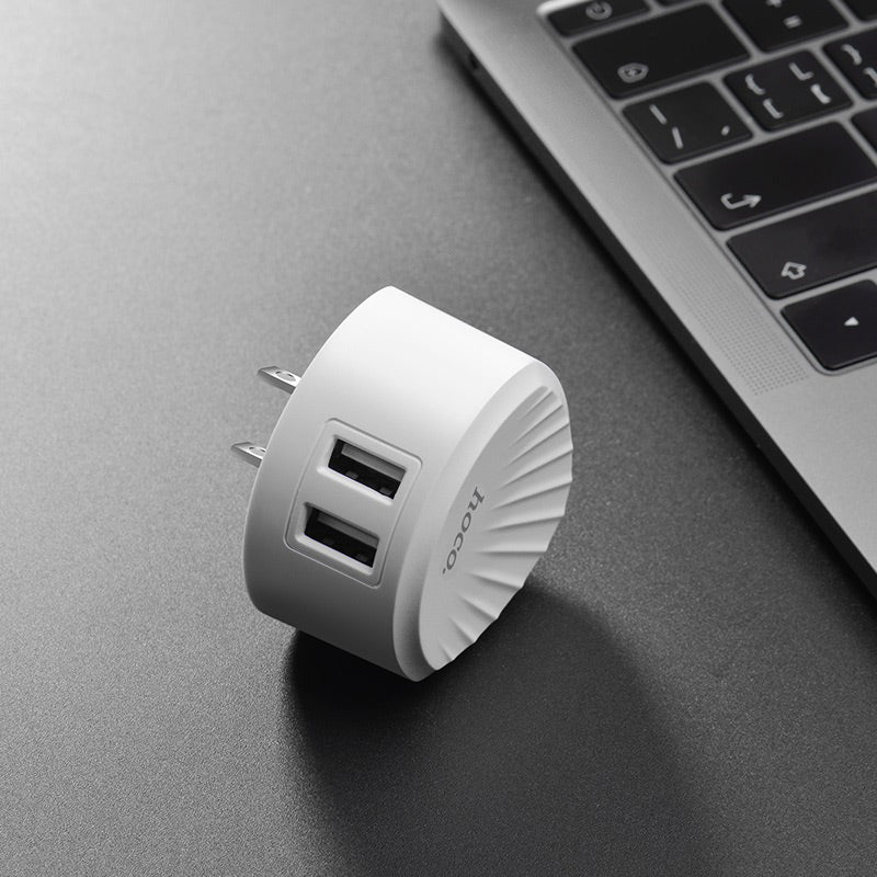 Wall charger “C67 Shell” dual USB port US