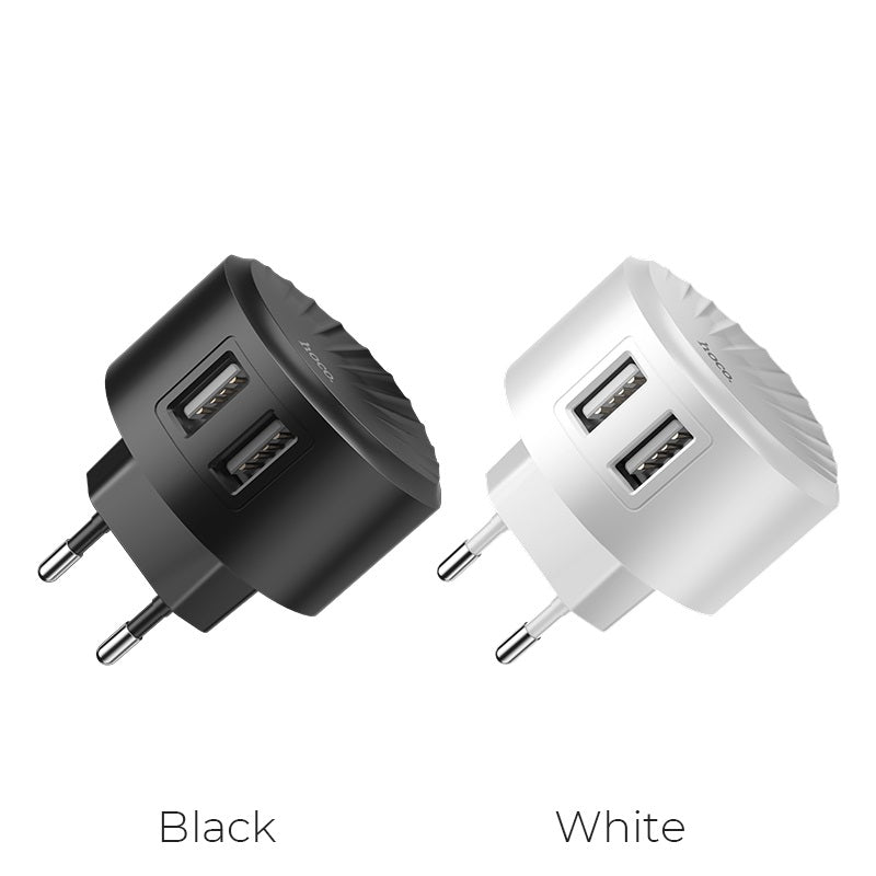 Wall charger “C67A Shell” dual USB port EU