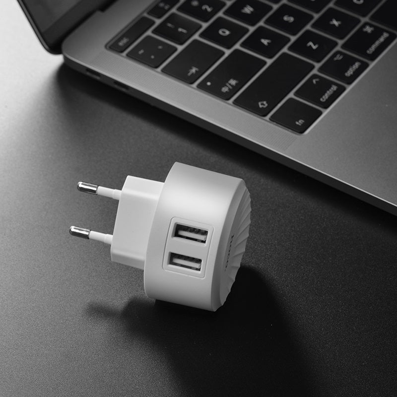 Wall charger “C67A Shell” dual USB port EU