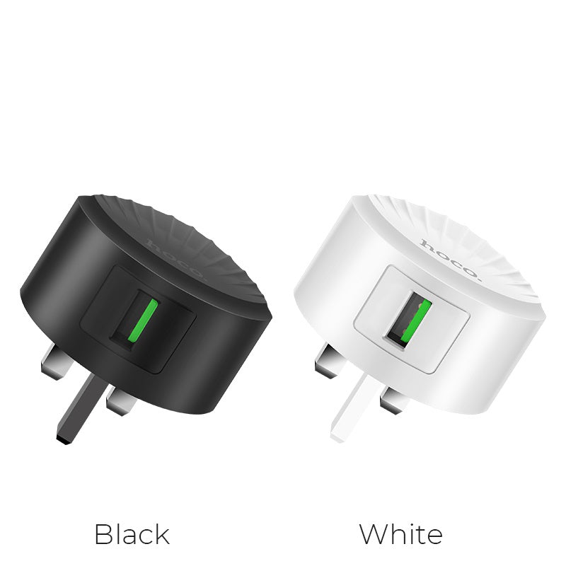 Wall charger “C68B Shell” single USB port QC3.0 UK