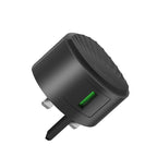 Wall charger “C68B Shell” single USB port QC3.0 UK